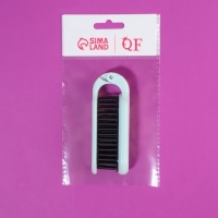 Расчёска массажная, складная, с зеркалом, 3 &times; 10 см, цвет белый