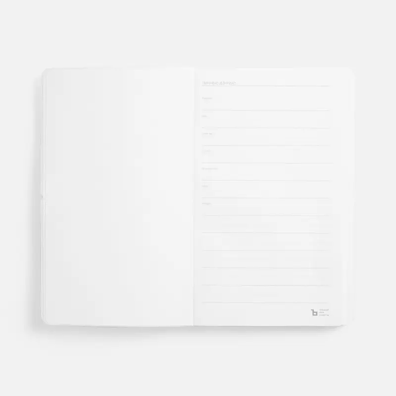 Ежедневник Waltz, недатированный, серебристый