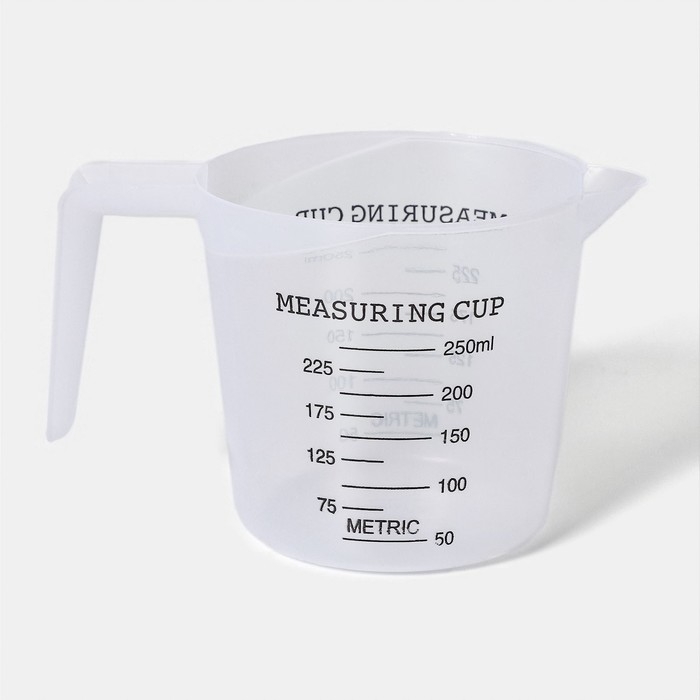 Стакан мерный Доляна, 250 мл, цвет прозрачный