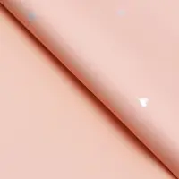 Пленка в листах, 58&times;58 см, &laquo;Сердечки&raquo;, персиковая, 65 микрон