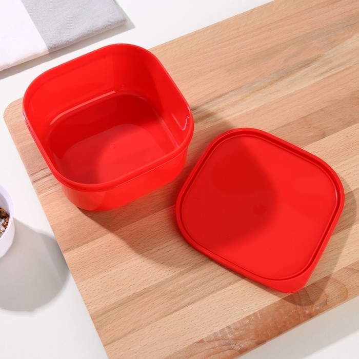 Ланч-бокс квадратный FoodVibes &laquo;Счастье в каждом бутерброде&raquo;, 700 мл