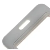 Бейдж вертикальный Calligrata, без держателя, внешний размер 110&times;70 мм, внутренний размер 85&times;54 мм, пластик, софтач, серый