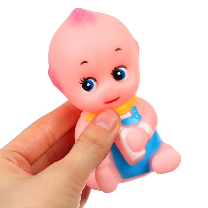 Резиновая игрушка для ванны Крошка Я &laquo;Пупсик&raquo;, 10 см, с пищалкой, 1 шт