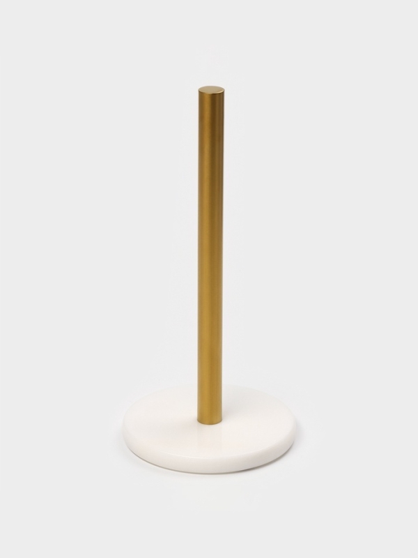 Держатель для бумажных полотенец "Marble" цвет белый, мрамор