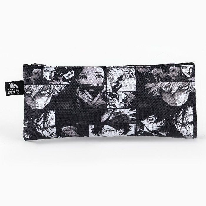 Пенал школьный текстильный &laquo;Аниме&raquo;, 20&times;8 см