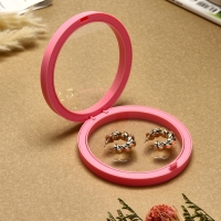 Подставка для украшений &laquo;Круг&raquo;, 11,5*11,5*4,5 см, цвет розовый