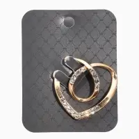 Муфта для платка &laquo;Сердце&raquo; линейное, цвет белый в золоте