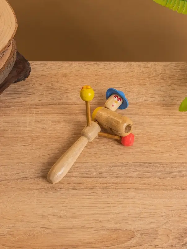 Сувенирный музыкальный инструмент Стучалка &laquo;Человечек&raquo;, 10&times;6&times;16 см