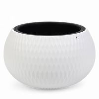 Кашпо "Жемчужина" 7л подвесное, белый