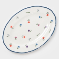 Блюдо овальное "Романс" 29,7х21х2 см