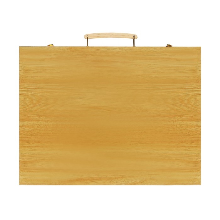 Набор для рисования в деревянном чемоданчике, складной