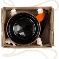 Набор Color Block: кружка и ручка, оранжевый с черным