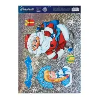 Наклейки новогодние, интерьерные ‒голография &laquo;Настроение праздника&raquo;, 21 х 29,7 см