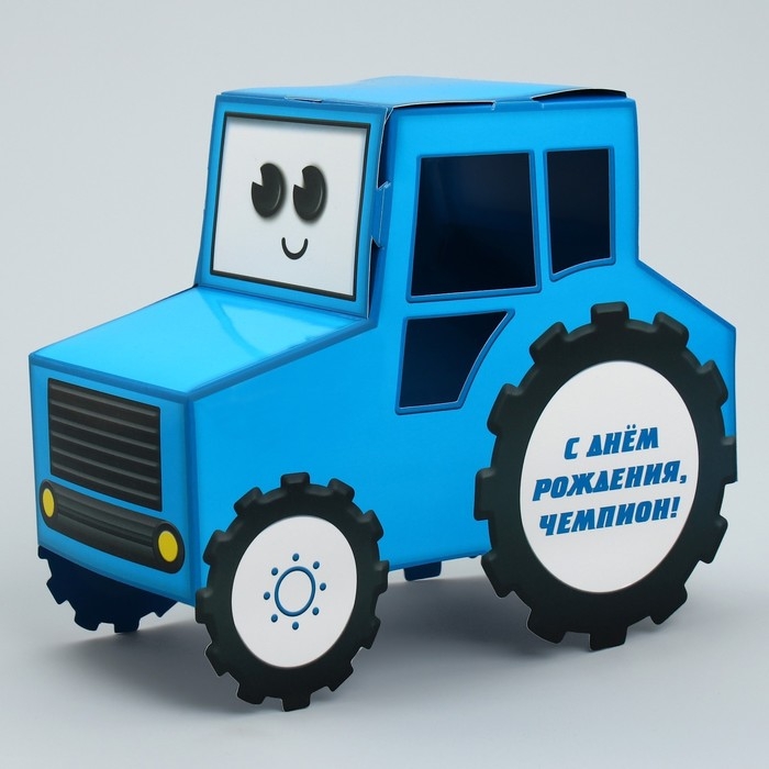 Открытка объёмная &laquo;Чемпион&raquo;, трактор, 20.5 х 16 х 9 см