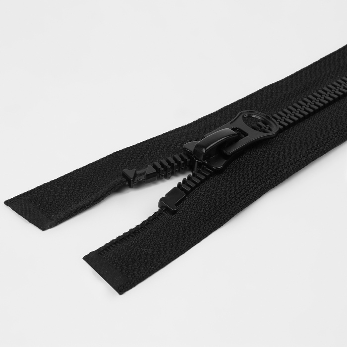 Молния &laquo;Трактор&raquo;, №7, разъёмная, замок автомат, 60 см, цвет чёрный, цена за 1 штуку