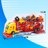 Грузовик инерционный &laquo;Автовоз&raquo;, с 6 машинами, цвета МИКС