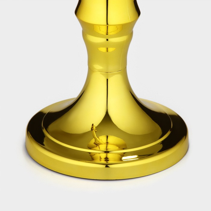 Башня пивная &laquo;Петронас&raquo;, 3 л, колба с подсветкой, 2 батарейки, цвет золотой