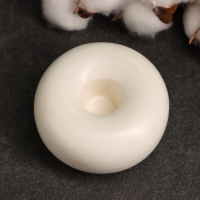 Подсвечник "Эдвард" белый глянец, 4х7х7см