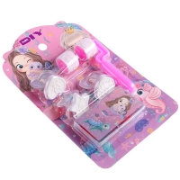 Печать цветная &laquo;Русалочка&raquo;, набор 3 шт., ролик-печать с 2 насадками, штемпельная подушка