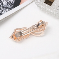 Заколка-автомат для волос "Диодора" лепестки галант, 9 см, золото