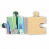 Пазлы для детей деревянные &laquo;Новый год! Фиолетовая змея&raquo;, 16 элементов, символ года 2025