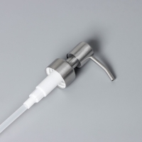 Помпа для дозатора, нержавеющая сталь, диаметр резьбы 28 мм, длина палочки 20 см, цвет серебристый