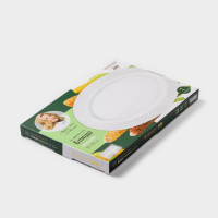 Блюдо фарфоровое овальное Wilmax &laquo;Юлия Высоцкая&raquo;, 36&times;25,5 см, цвет белый