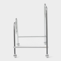 Подставка для крышек Доляна, 18&times;10&times;14 см, цвет хромированный