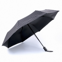 Зонт автоматический &laquo;Полосы&raquo;, 3 сложения, 8 спиц, R = 47/55 см, D = 110 см, цвет МИКС