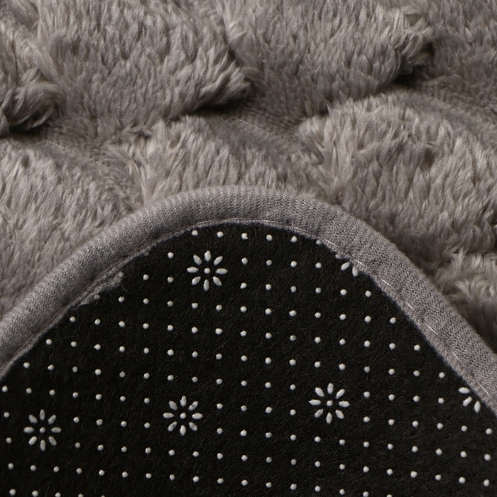 Коврик для ванной Этель &laquo;Ромбы&raquo;, цв. светло-серый, 40х60 см