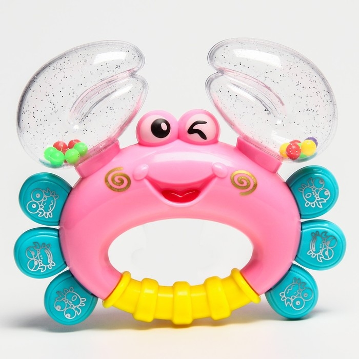 Погремушка &laquo;Крабик&raquo;, цвет МИКС, Крошка Я, 12 см