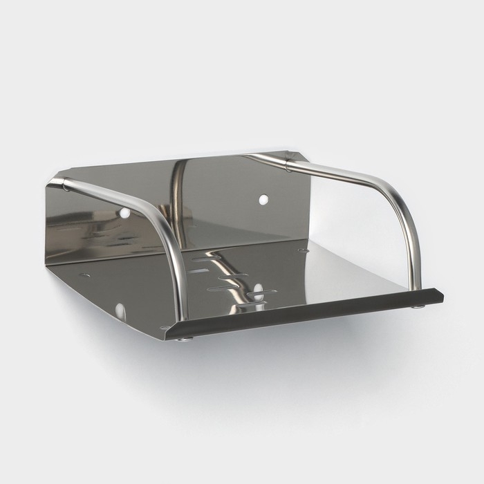 Мыльница настенная, 14,5&times;11,5&times;5 см, сталь