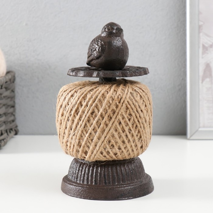 Сувенир катушка для ниток чугун "Птенчик" 8,5х8,5х16 см