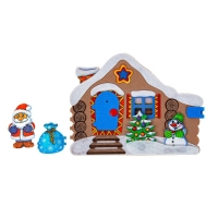 Развивающая книжка из фетра &laquo;Домик Дедушки Мороза&raquo;