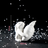 Набор для специй Доляна &laquo;Зайка&raquo;, 2 предмета: солонка 50 мл, перечница 40 мл, цвет белый