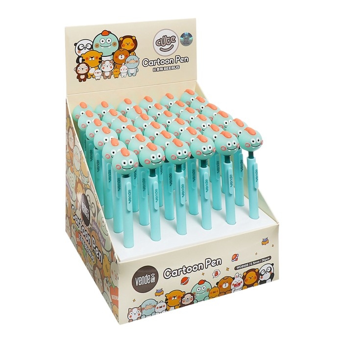 Ручка-прикол гелевая "Дракончик", синие чернила, голубая