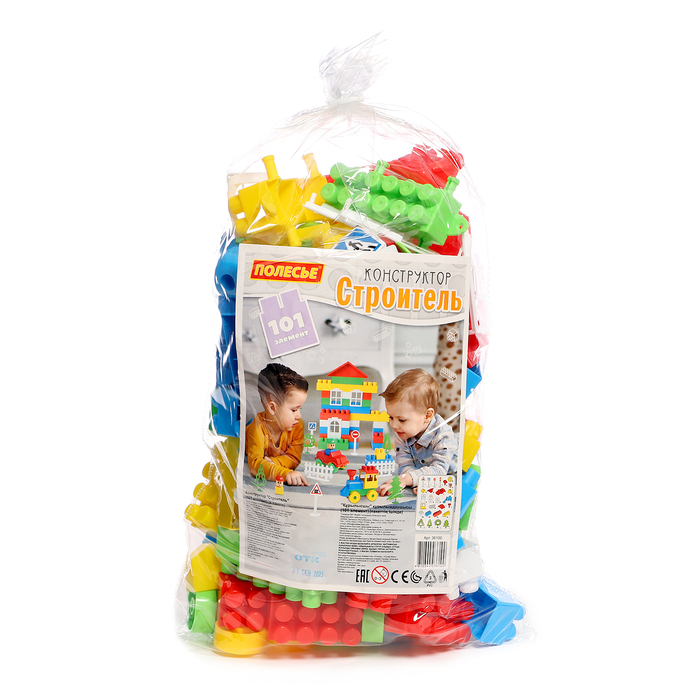 Конструктор &laquo;Строитель&raquo;, 101 деталь