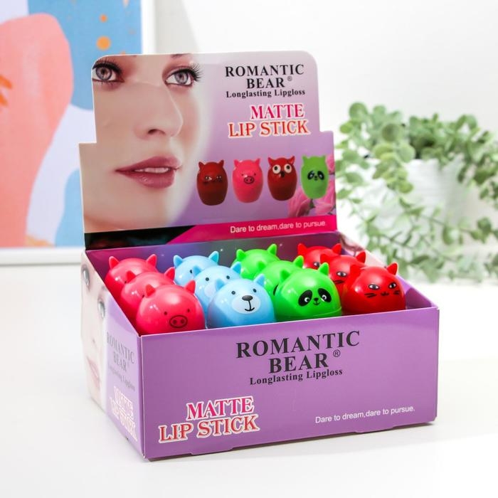 Бальзам для губ &laquo;Зверята&raquo;, микс цветов и ароматов