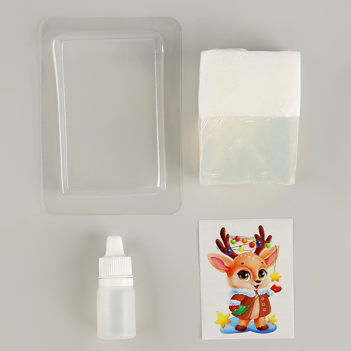 Мыло с картинкой своими руками на новый год &laquo;Малыш оленёнок&raquo;, новогодний набор для творчества