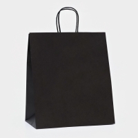 Пакет крафт &laquo;Радуга&raquo;, чёрный, 32 х 19,5 х 37 см, 80 г/м2, 1 шт