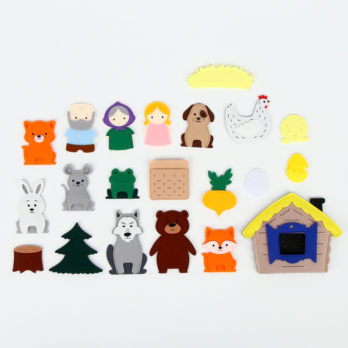 Настольный театр &laquo;Набор 5 в 1: Колобок, Репка, Курочка Ряба, Теремок, Маша и медведь&raquo;