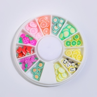 Фигурки для дизайна ногтей &laquo;Фрукты&raquo;, цвет МИКС