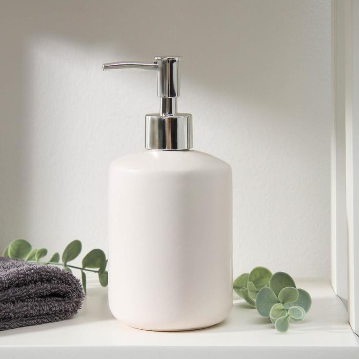 Дозатор для жидкого мыла &laquo;Тотем&raquo;, 330 мл, цвет белый