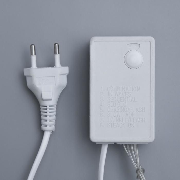 Гирлянда &laquo;Водопад&raquo; 2 &times; 1.5 м, IP44, прозрачная нить, 400 LED, свечение мульти, 8 режимов, 220 В