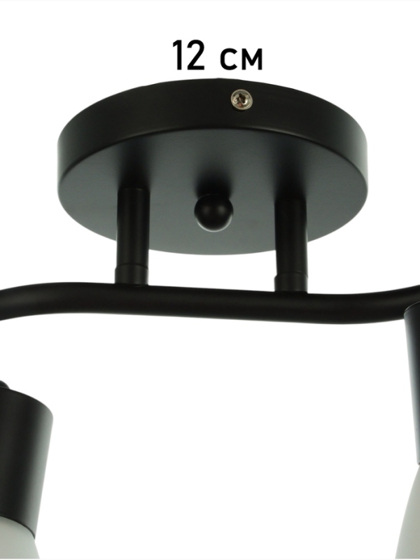 Спот "Айрис" 2хЕ14 40Вт черный 38х18х22 см