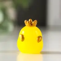 Сувенир полистоун флюоресцентный "Цыплята" набор 4 шт 2,5х3,2 см