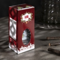 Светодиодная фигура &laquo;Фонарь со снеговиком&raquo; 5.5 &times; 13 &times; 5.5 см, пластик, батарейки AG13х3 (в комплекте), свечение тёплое белое