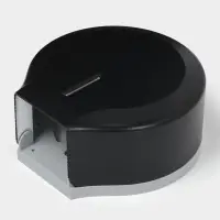 Диспенсер туалетной бумаги, пластик черный, втулка 4 см