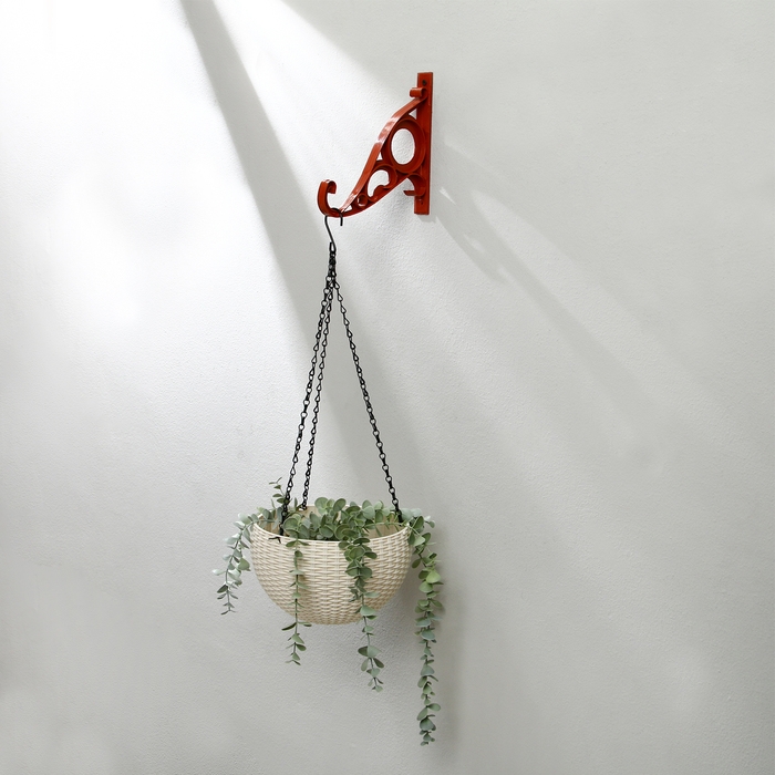 Кронштейн для кашпо, 20 см, пластик, &laquo;Барокко&raquo;