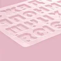 Форма для шоколада &laquo;Алфавит&raquo;, 35&times;20 см, 31 ячейка, прозрачная